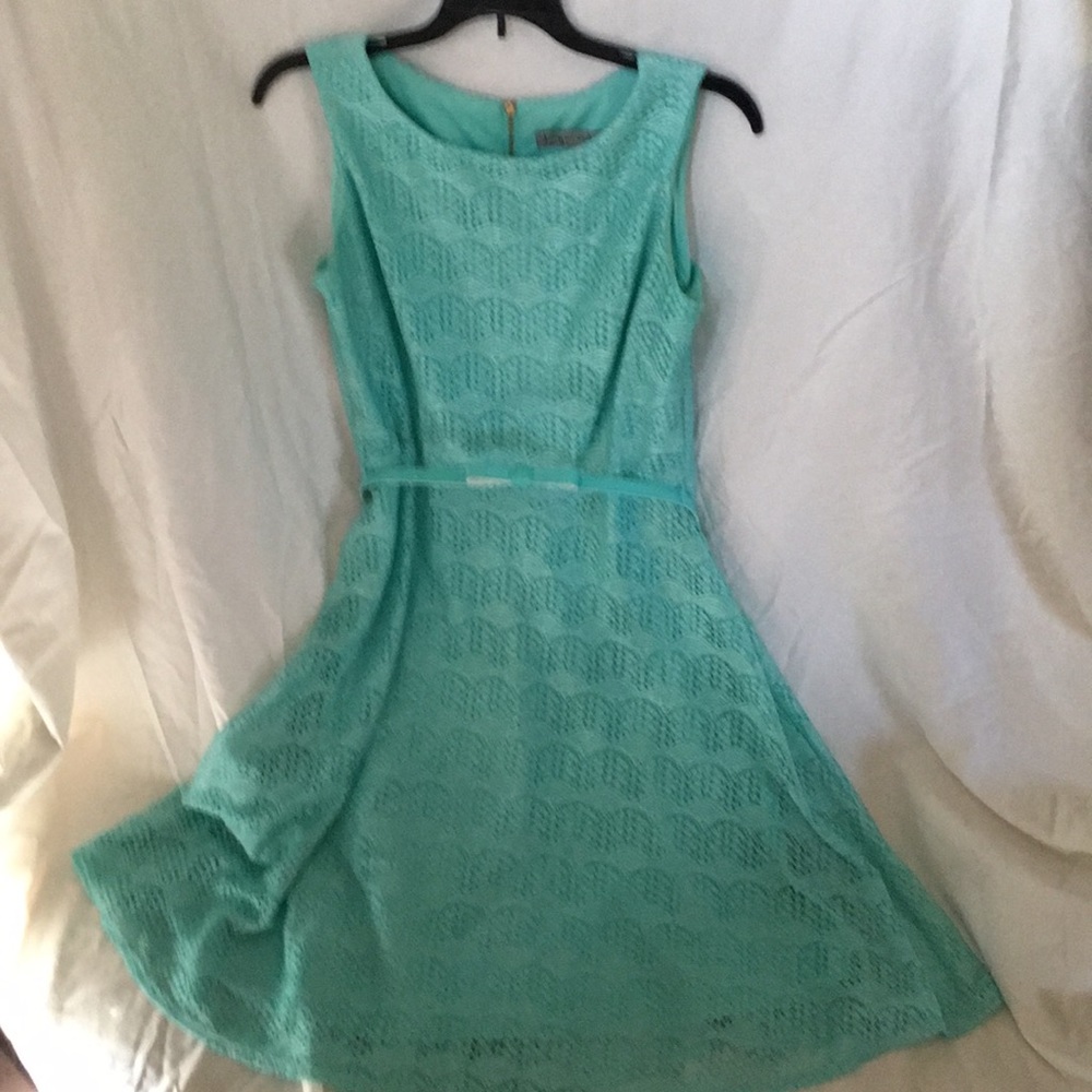 Lace Dress. Aqua Mint color.